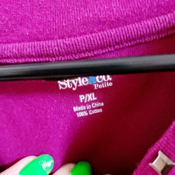 Style & Co. women's embellished scoop neck top - Picture 5 of 8